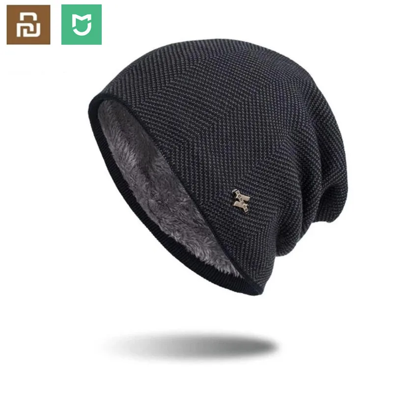 

Youpin Winter Warm Hat For Women Men Knitted Casual Beanies Skullies Plus Velvet Thicken Hats Outdoor Cycling Skiing Cap