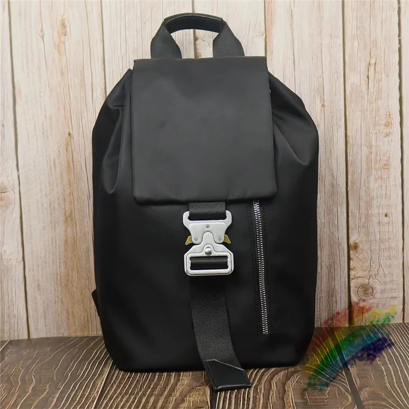 

Black ALYX Backpacks Men Women 1:1 High Quality Bag Adjustable Shoulders 1017 9SM Alyx Bags Etching Buckle