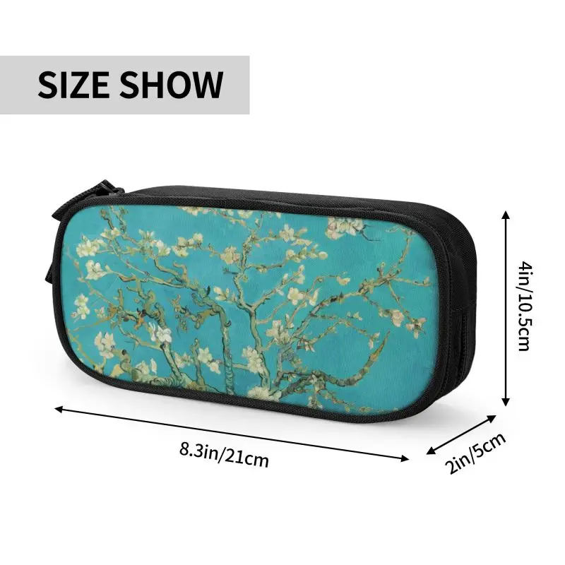 Пенал Винсент Ван Гог с цветами миндаля милые пеналы для девочек и мальчиков
