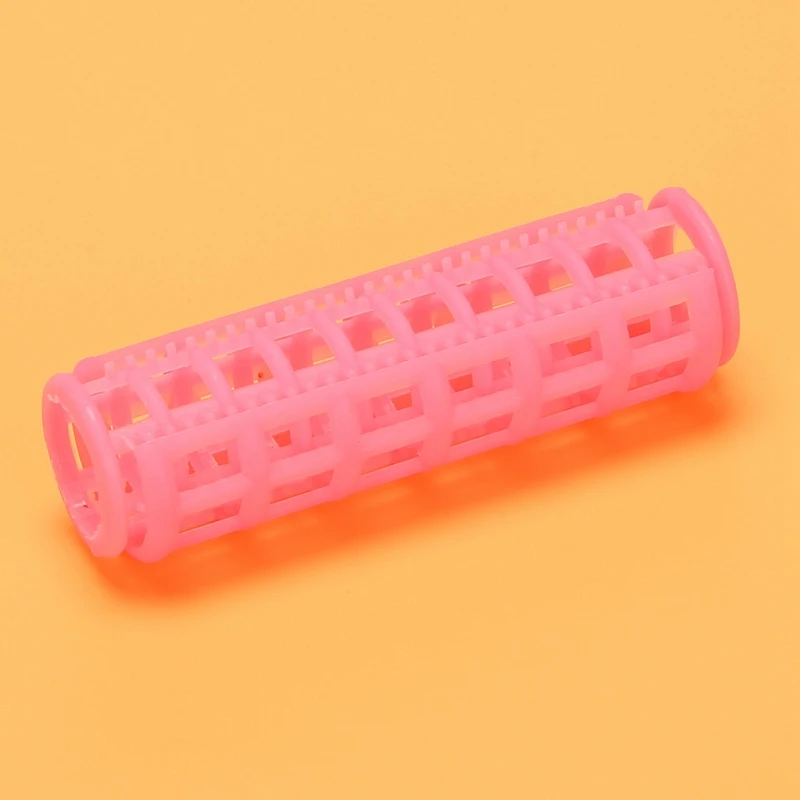 24 шт. Розовые Пластиковые роликовые бигуди для самостоятельной укладки волос