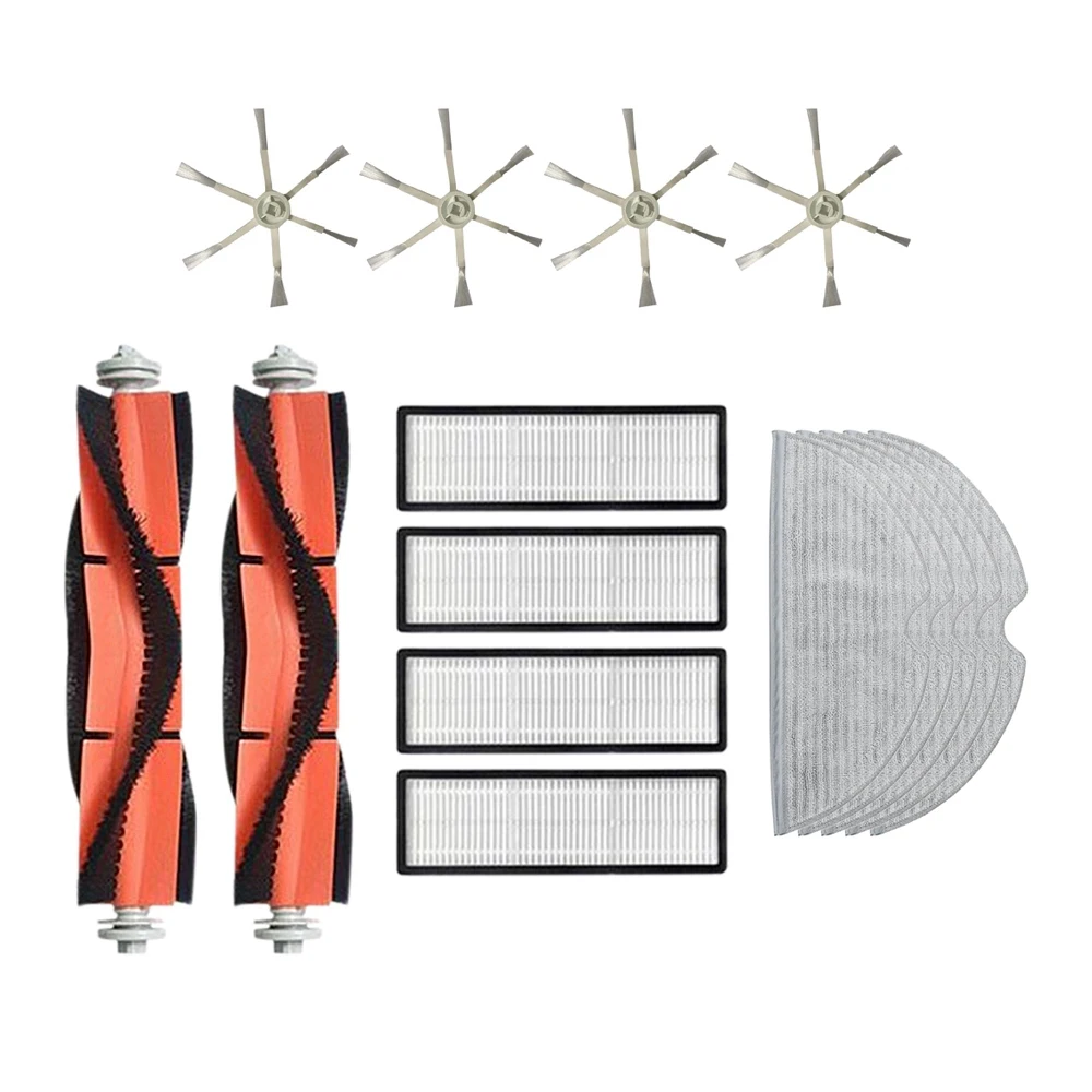 

15Pcs Accessories for Xiaomi Mijia 2C Vacuum Cleaner Main Side Brush HEPA Filter Mop Cloth Cleaning Replacement Parts