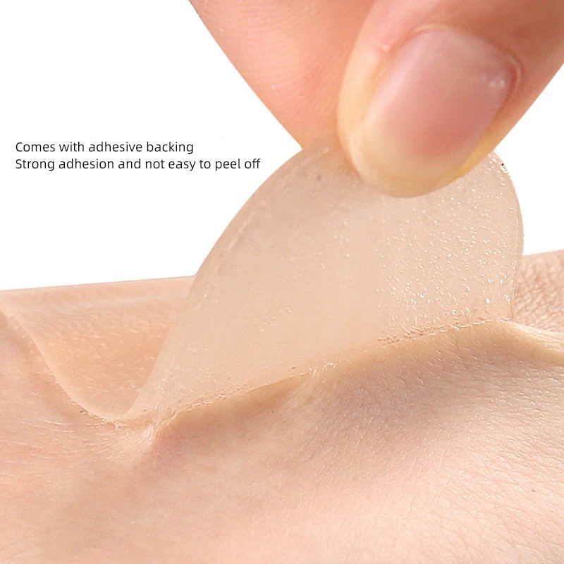 Многоразовые силиконовые гелевые невидимые наклейки круглая дуга грудь