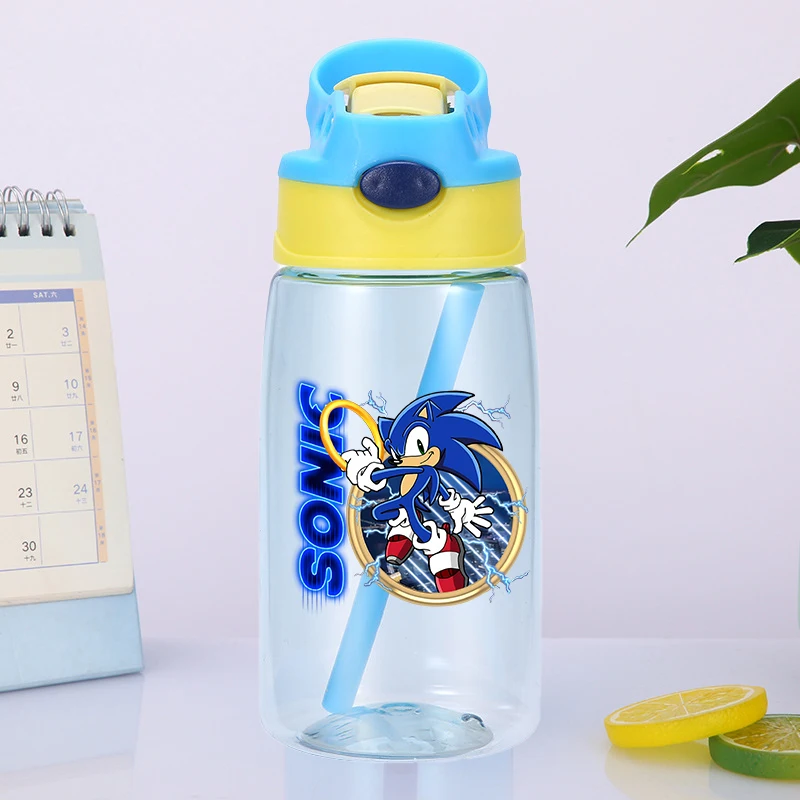 Фото Спортивная бутылка для воды Anime Soniced, герметичная, разноцветная, для питья на улице, для женщин и мужчин, портативная, для путешествий, спортзала, фитнеса, подарок. №3