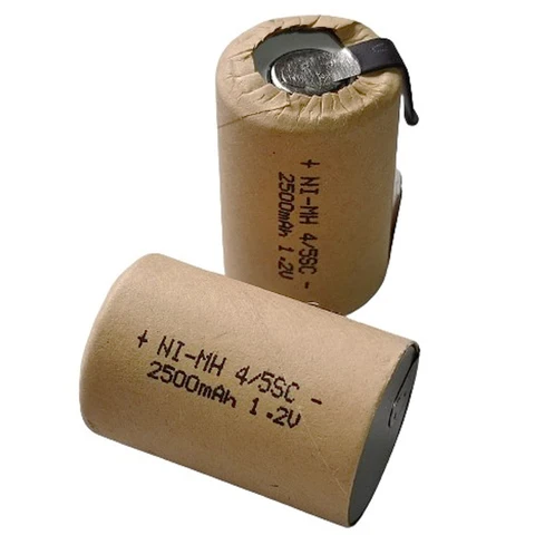 4/5SC NI-MH 1,2 В аккумуляторная батарея 2500 мАч 4/5 sc nimh ячейка со сварочными выступами для электробритвы