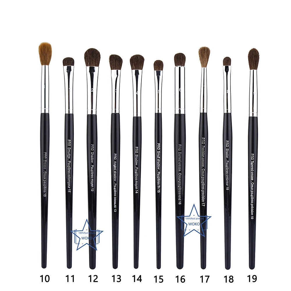 

PRO Eyeshadow Makeup Brushes Eye Shadow Smudge Blending Makeup Brush Horsehair Eye Shadow Liquids Creams Powders Makeup Tool