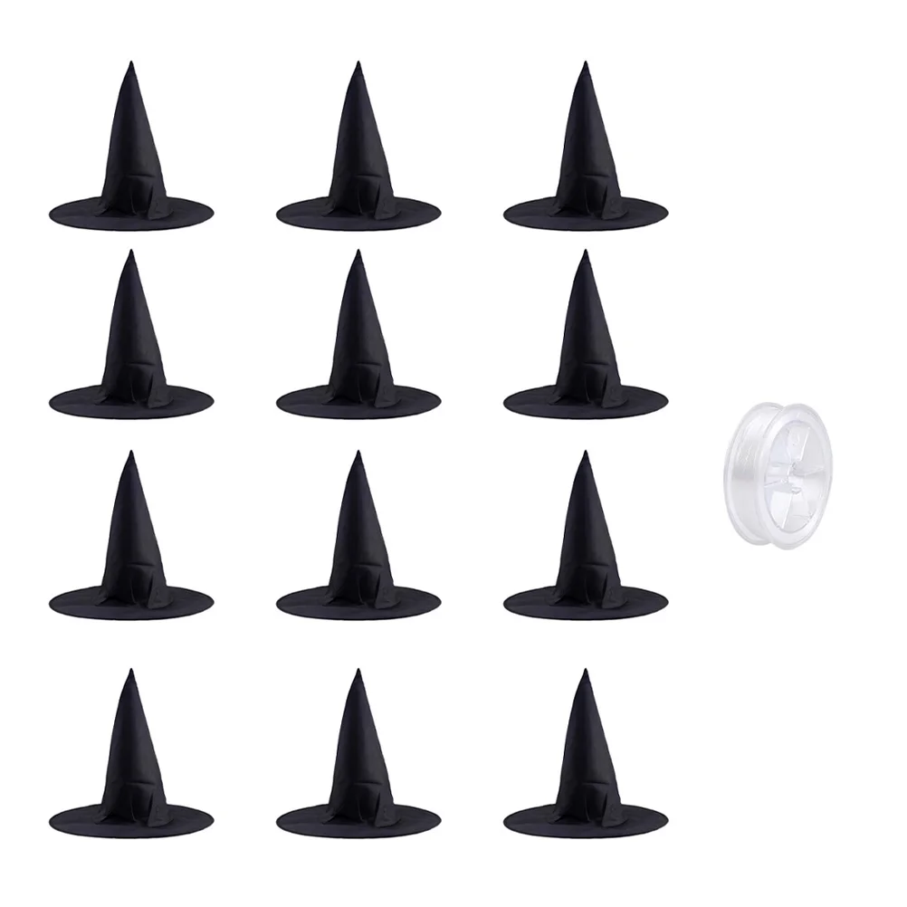 

Witch Hatblack Hats Costume Cosplay Wizard Hanging Party Accessories Decor Accessory Dressup Cap Mini Witches Small Decorative