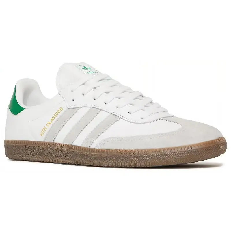 Adidas Samba OG Kith Classics White Green 2021/2024 Кроссовки FX5398