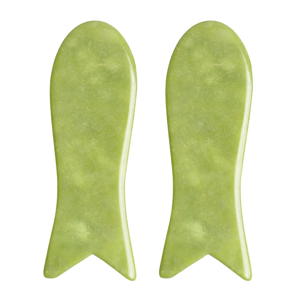 

2Pcs Manual Scraping Boards Portable Body Scrapers Jade Massaging Tools for Home