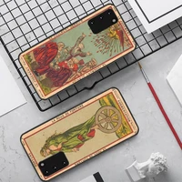 tarot cards reading phone case for samsung s20 lite s21 s10 s9 plus for redmi note8 9pro for huawei y6 cover
