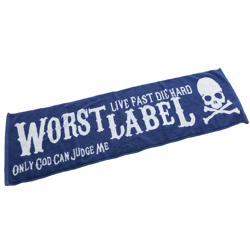 

Cotton Sports Towel Printing Fitness Absorbent Bath Towels for Outdoor Beach Yoga Running (Blue)