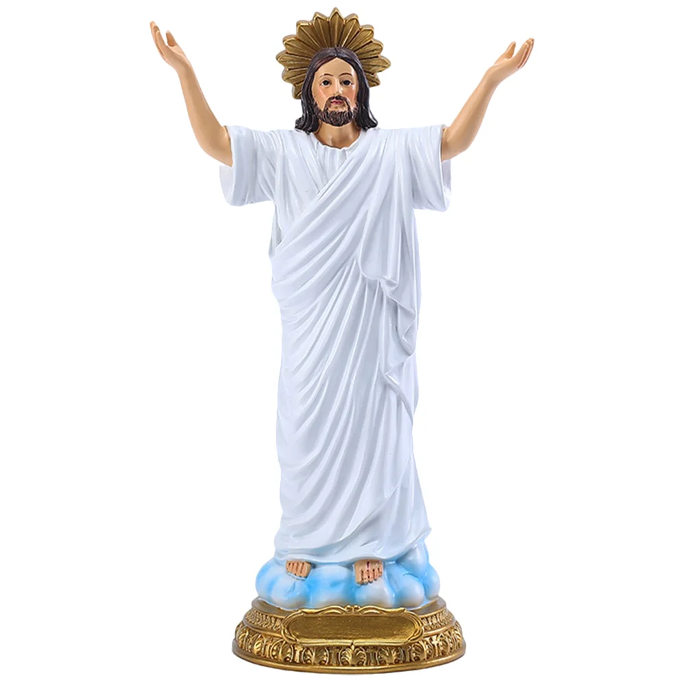 

Jesus Adornment Home Church Desktop Decoration Craft Resin Sculpture Shaped Figurine Statue Decorations Religious Figure