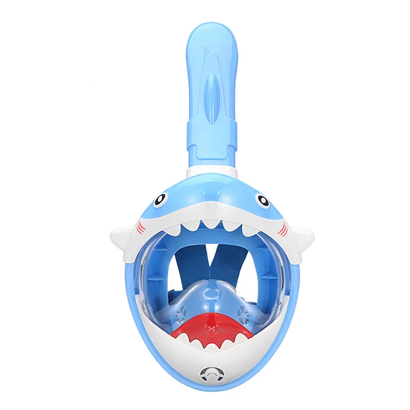 

Children Full Face Snorkel Swimming Mask Diving Anti-Fog Scuba Gear Set Underwater Goggles Breathing System for Kids Child