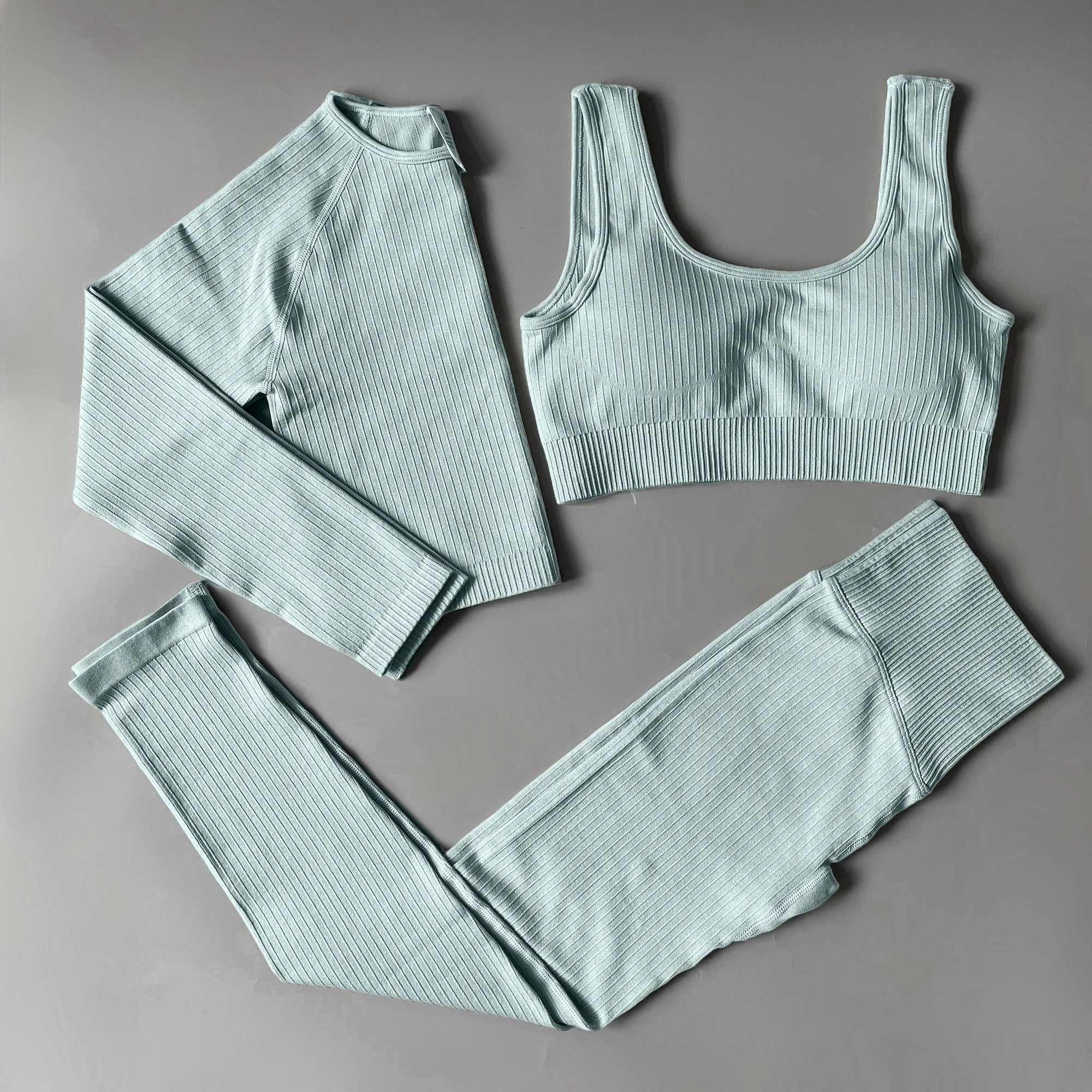 

2 Piece Set Workout Clothes for Women Sports Bra and Leggings Set Sports Wear for Women Gym Clothing Athletic Yoga Set