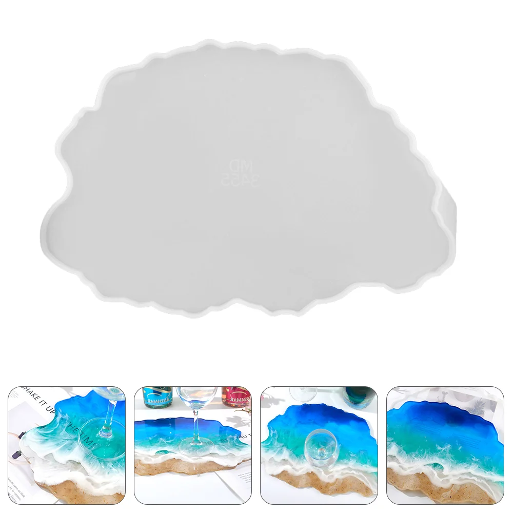 

Molds Resin Mold Tray Plate Making Geode Silicone Irregular Jewelry Coaster Casting Agate Storage Faux Diy Mould Serving