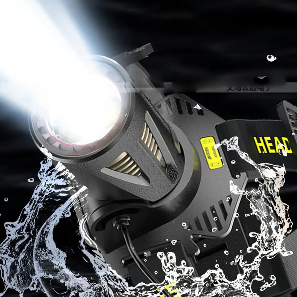 

New XHP360 XHP50 Headlight 3*XHP70 Induction Headlamp 30W White Laser Head Lamp Work Light Outdoor Fishing Camping Hiking Lamp