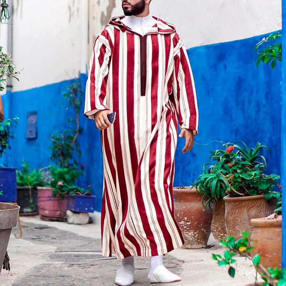 Muslim Robes Men Islam Clothing Kaftan Pakistan Traditional Ethnic Loose Middle East Thobe Kurta Arab Abaya Turkish Dress Dubai