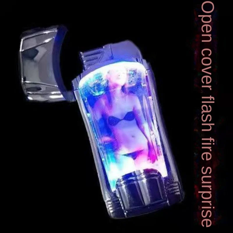 

Creative Windproof Lighter Beauty Pattern Flash Fashionable Sports Car Shape New Exotic Inflatable Spoof Cigarette Lighter