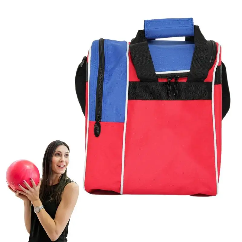 Professional Bowling 18L Large Capacity Carrying Bag, Bowling Ball Handbag, 10 Pin Bowling Shoes Towel Water Bottle Storage Bag