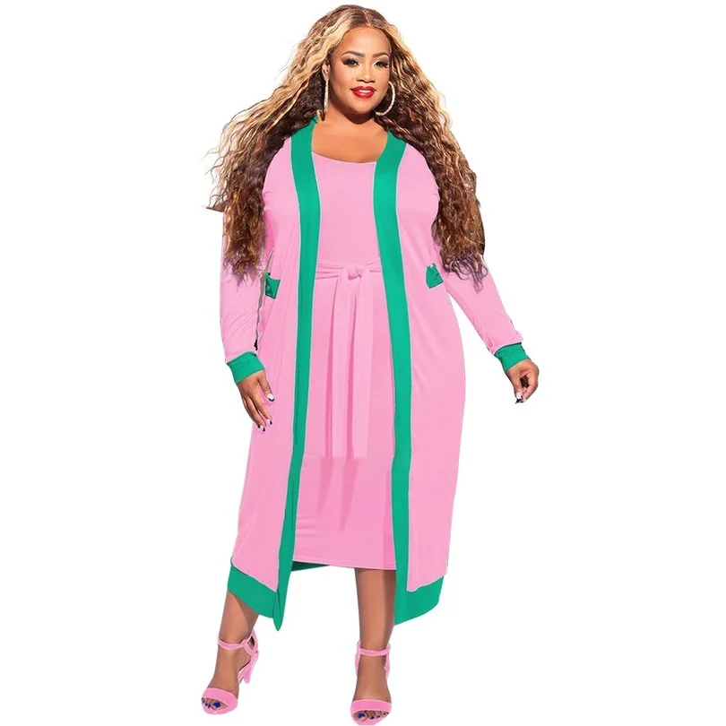 

Весна-Осень 2022, Африканское женское модное стильное платье с длинным рукавом, красное, синее, розовое, полиэфирное платье длиной до колен, аф...