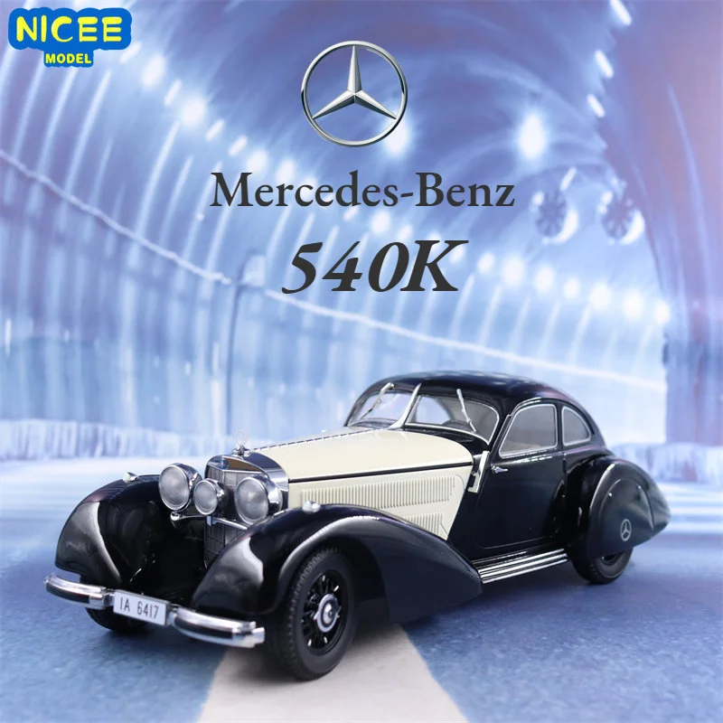 

1:18 Mercedes Benz 540K винтажный автомобиль высокая имитация литая машина модель автомобиля из металлического сплава игрушки для детей подарок коллекция P52