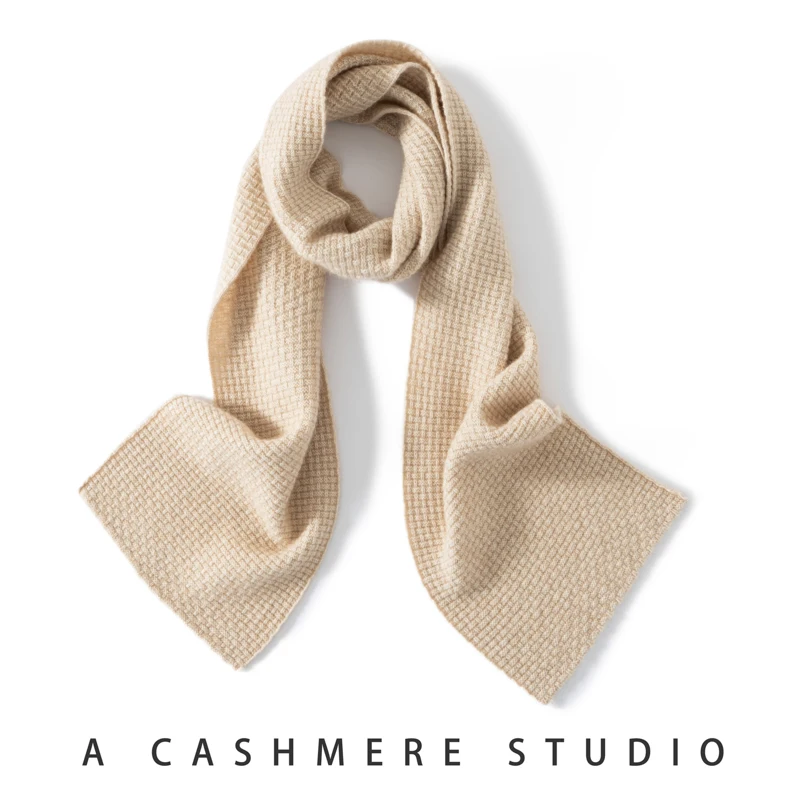 Midea Exquisite ~ 100% чистый кашемировый шарф для женщин утолщенный теплый однотонный