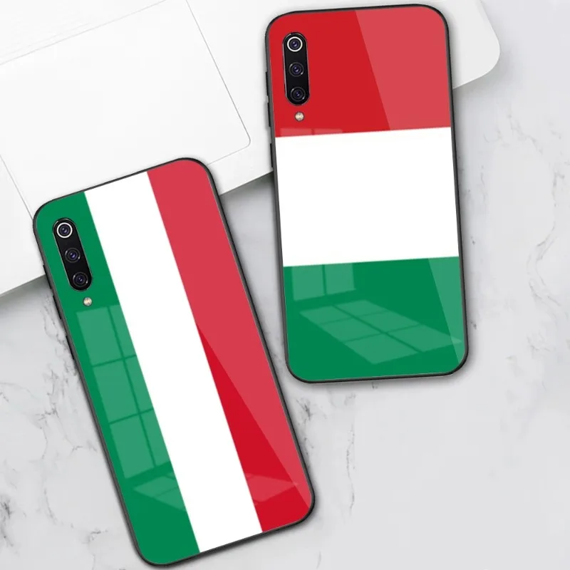 

Hungary Flag Phone Case for Xiaomi 13 12 11T 10 9 Lite Redmi Note 11 10 10S Pro 9 9A 8 PC Glass Cover Funda Shell