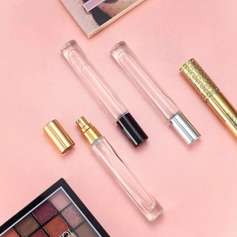 50 шт. 5 мл/10 мл/15 мл дорожная стеклянная бутылка с распылителем мини многоразовые