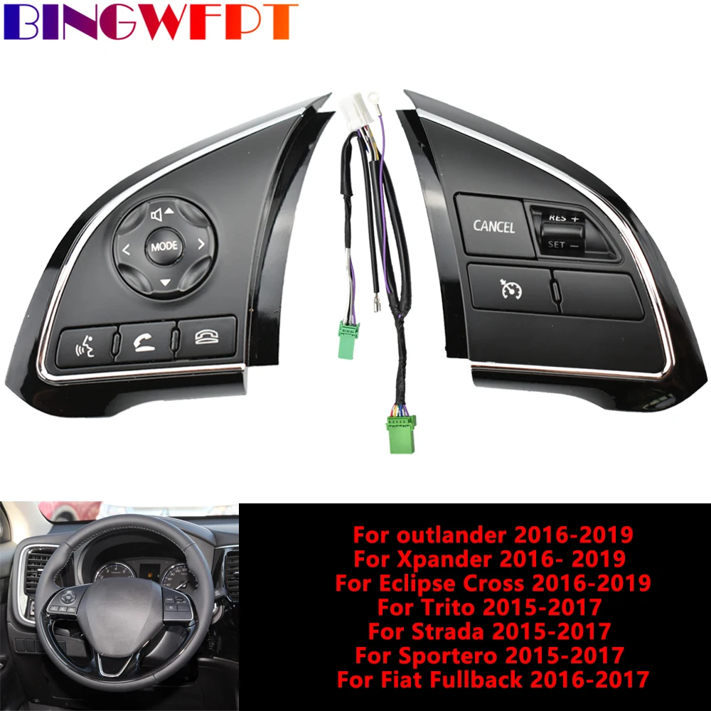 

Переключатель круиз-контроля, кнопка рулевого колеса для Outlander Xpander Eclipse Cross 2016-2019, для Trito Strada Sportero 2015-2017