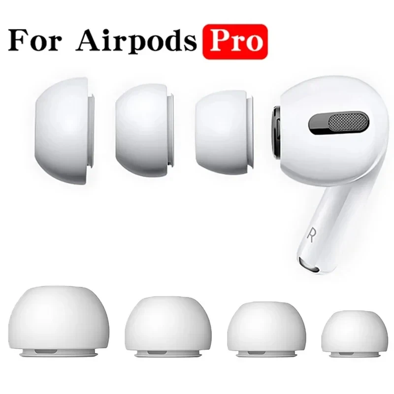 Сменные силиконовые насадки-вкладыши совместимые с Apple Air-Pods Pro 2 шумоподавляющие