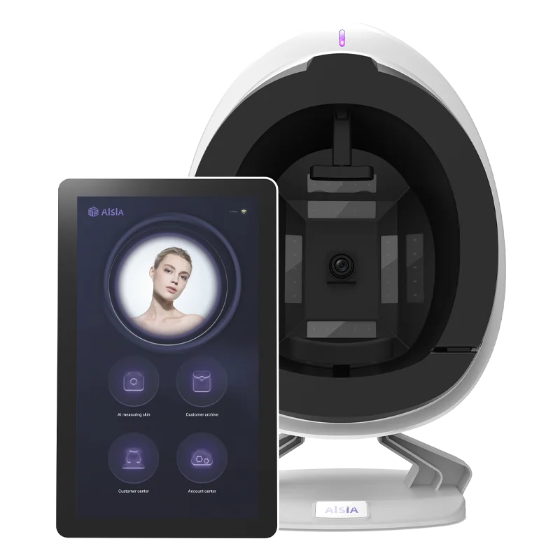 AISIA Magic Mirror 3D AI Анализатор кожи Сканер лица 8-спектр Комплексный тестер задач