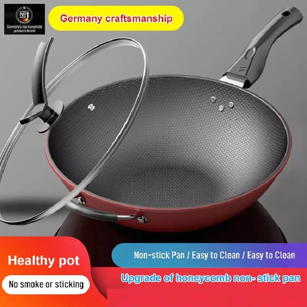 

Wholesale Bulk Honeycomb Non Stick Stainless Steel Fry Pan For Kitchen