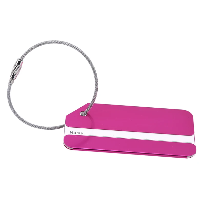 Модные Металлические Багажные Бирки С Именем Держатель Адреса Из Алюминиевого