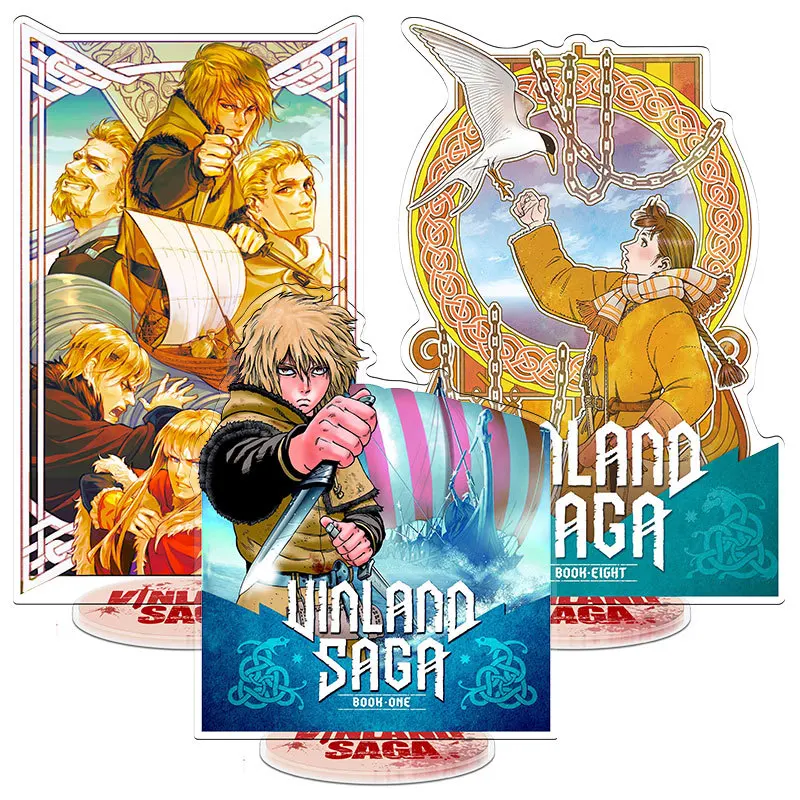 Anime Vinland Saga 02 Action Figure Toy Thorfinn Einar  Askeladd Canute Acrylic Stand Model Doll Collection Props 20cm For Gift