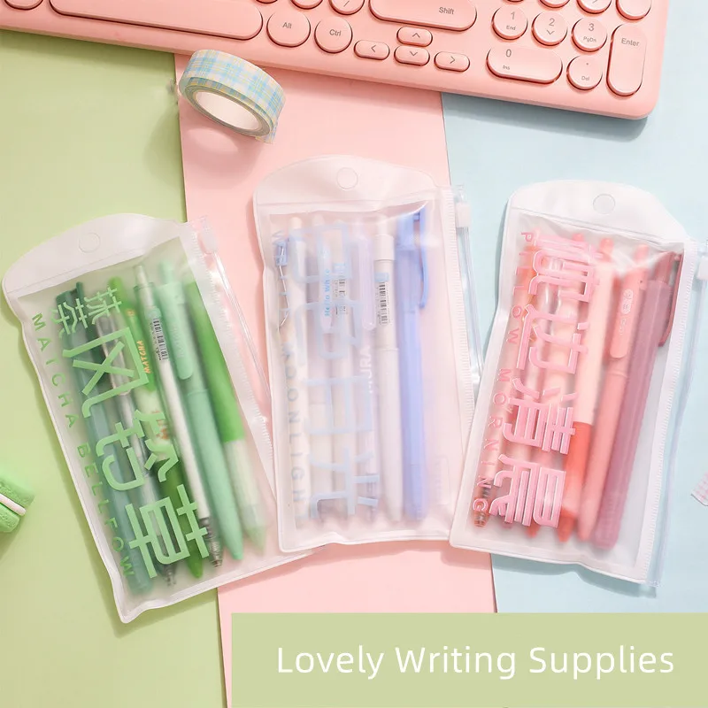 

Ручка гелевая однотонная с черными чернилами, 0,5 мм, 6 шт./набор