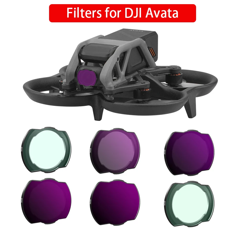 

BRDRC Lens Filters for DJI Avata Drone Gimbal Camera UV CPL ND Polarized Optical Glass Neutral Density Quadcopter Accessories