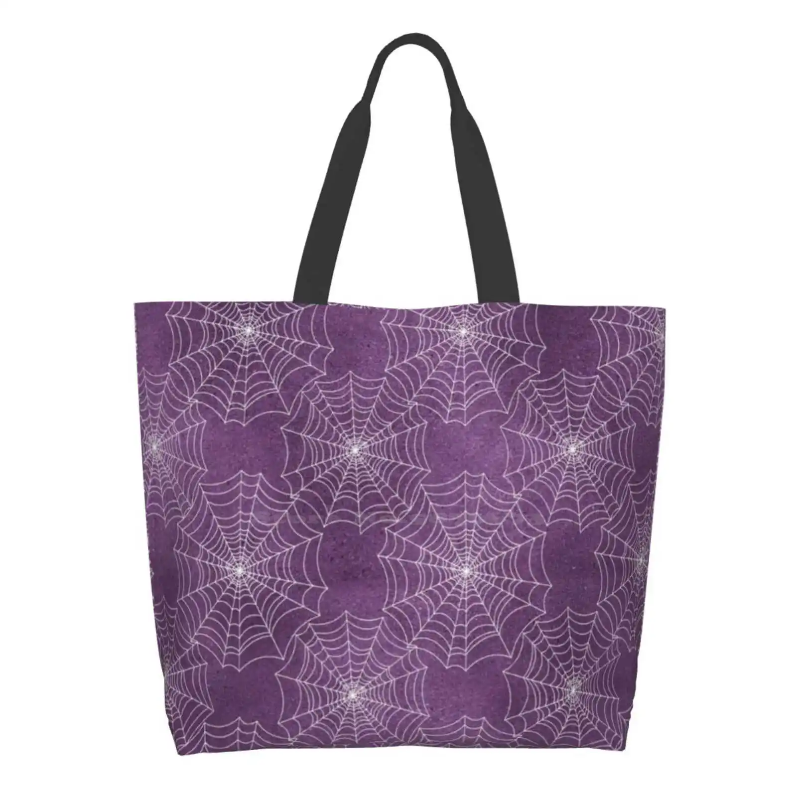 

Purple Webs Women Totes Shoulder Bags For Travel Girls Handbag Shopper Bag Web Spider Web Spider Gothic Gothic Gothic Spider