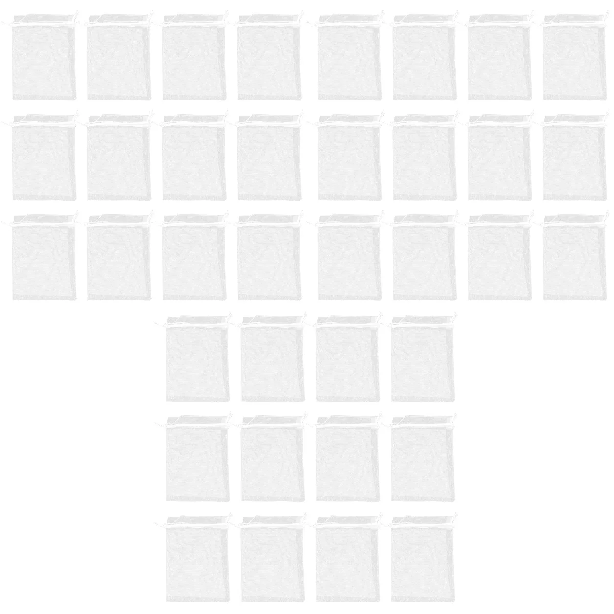 

300 Organza Candy Bags Wedding Gift Bags Plain Color Drawstring Pouches