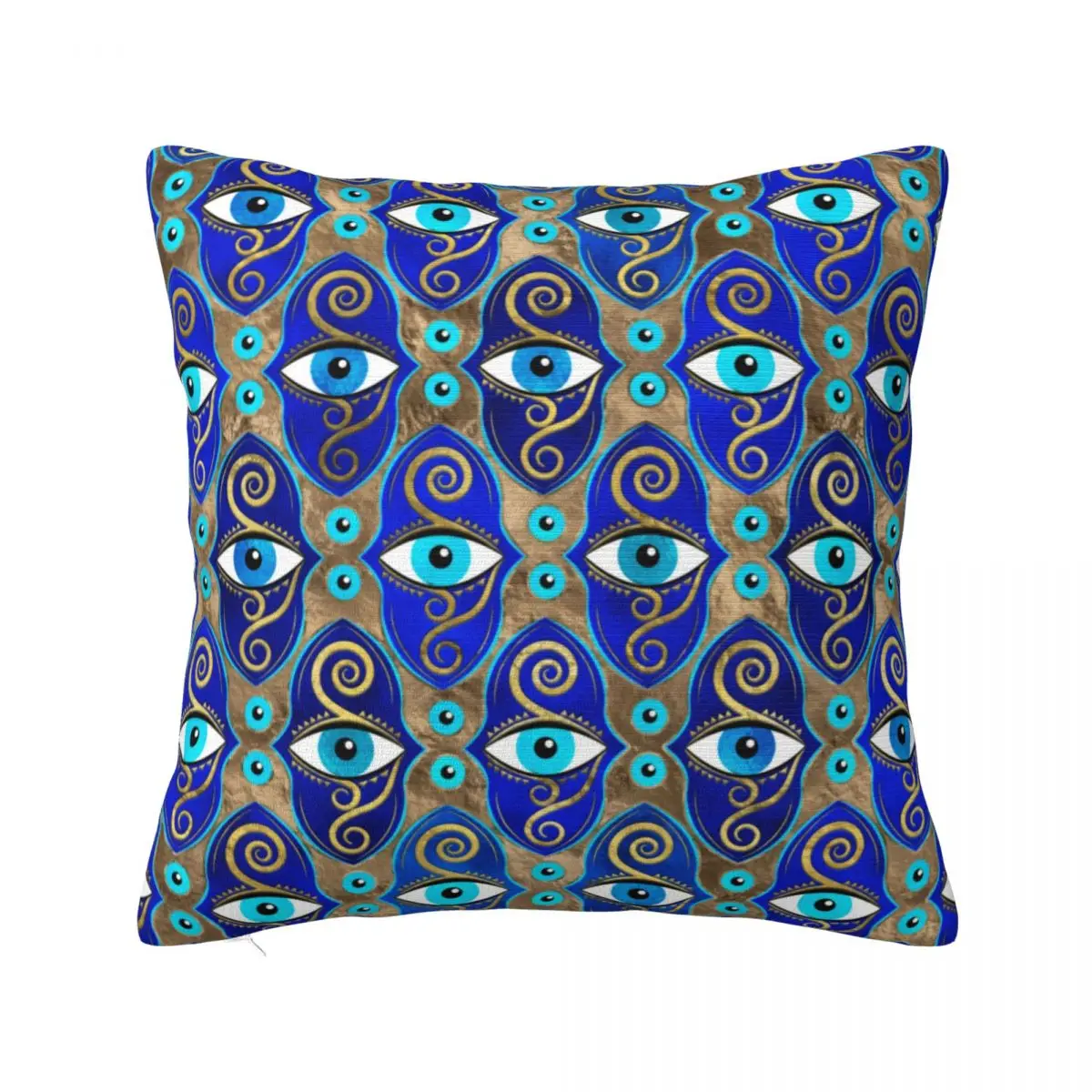 

Abstract Evil Eye Pillow Case Charm Pattern Polyester Bed Pillowcase Zipper Summer Square Cover