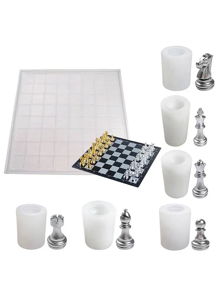 

Силиконовая форма «сделай сам», шахматы, многофункциональная кристаллическая эпоксидная форма