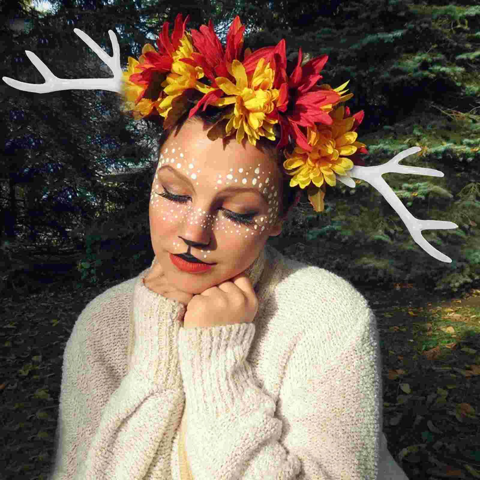 Искусственные рога уникальный аксессуар для волос головной убор реквизит сделай