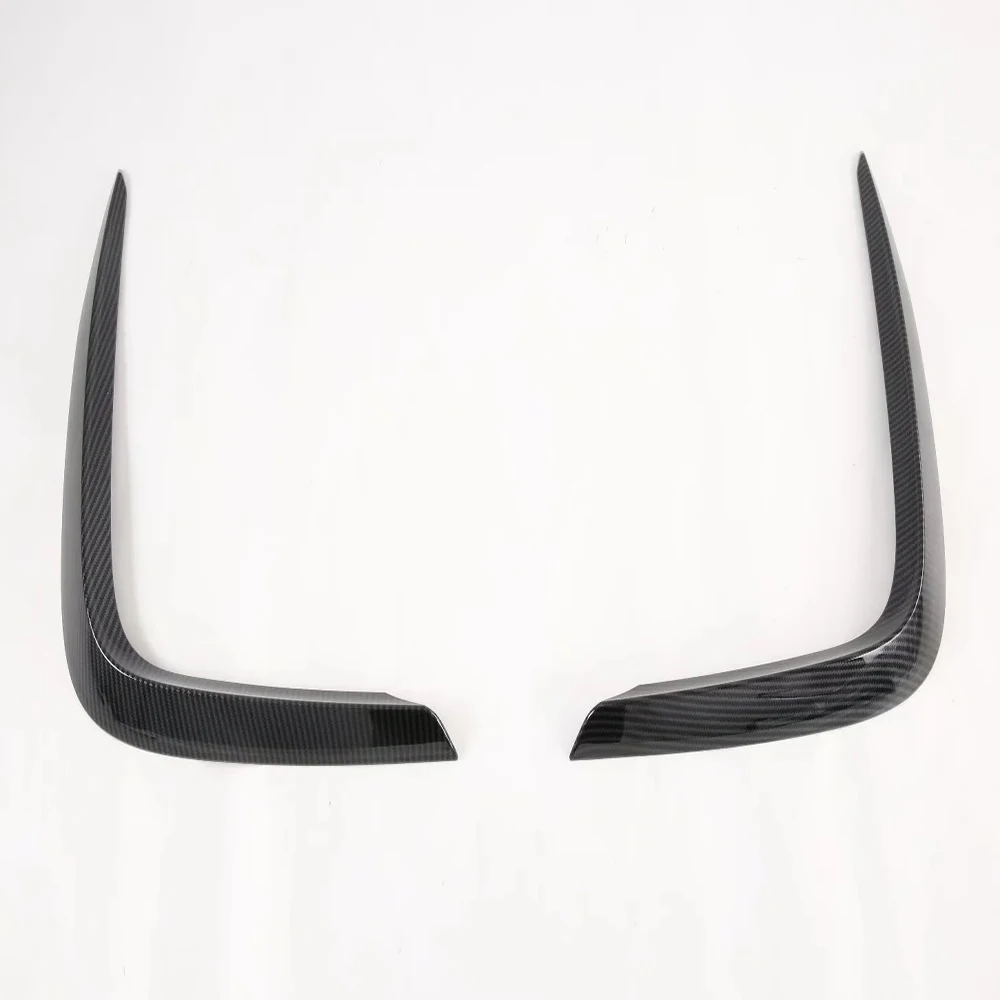 

Для Hyundai Sonata DN8 2020 2021 2022 крышка переднего бампера ветровой нож ABS противотуманная фара отделка лезвие из углеродного волокна отделка светильник бровь