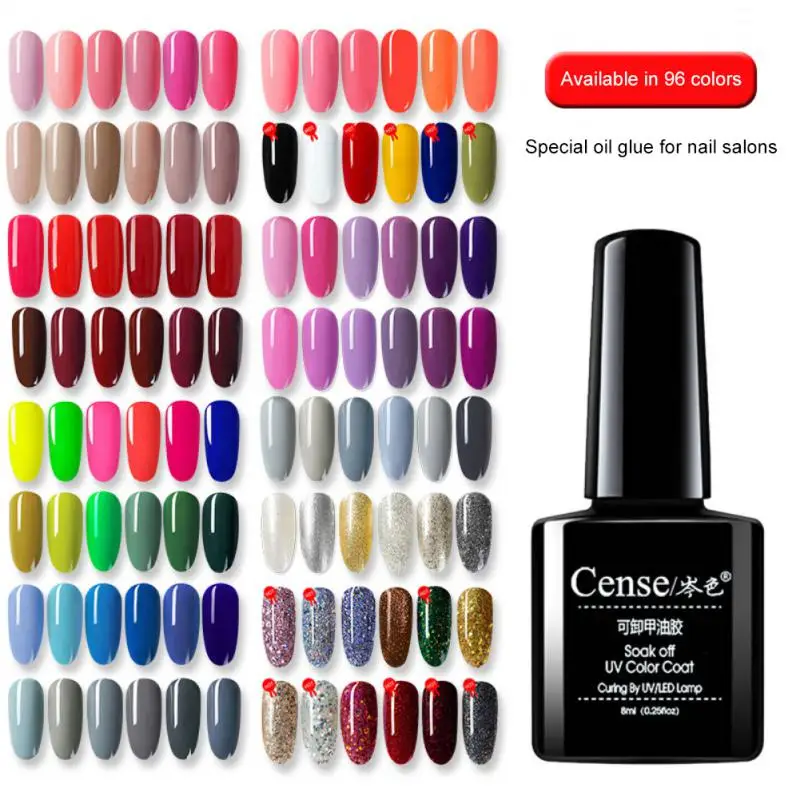 

51Color Gel Nail Polish Nail Supplies Semi-permanent Varnish Vernis Nail Art Manicure Soak Off LED UV Gel Nails Accessories 2023