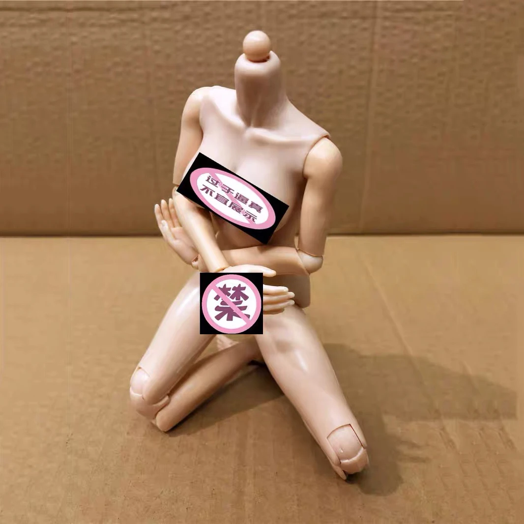 

1/6 Female Mid / Big /Explosion Breast Semi-encapsulated Body Action Figure Accessory Pale/Wheat Color Joint Movable Body