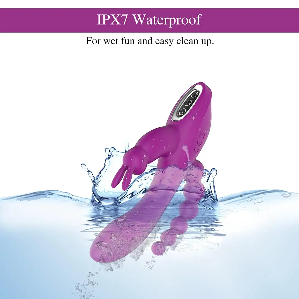 Вибратор 3 в 1 кролик G-Spot для женщин стимулятор клитора анальный пенис