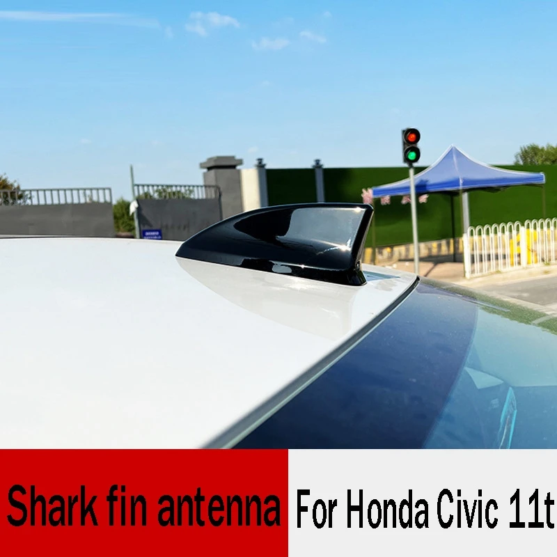

Car Shark Fin Antenna Auto Radio AM/FM Signal Aerials Decoration For Honda Civic 11T 2022