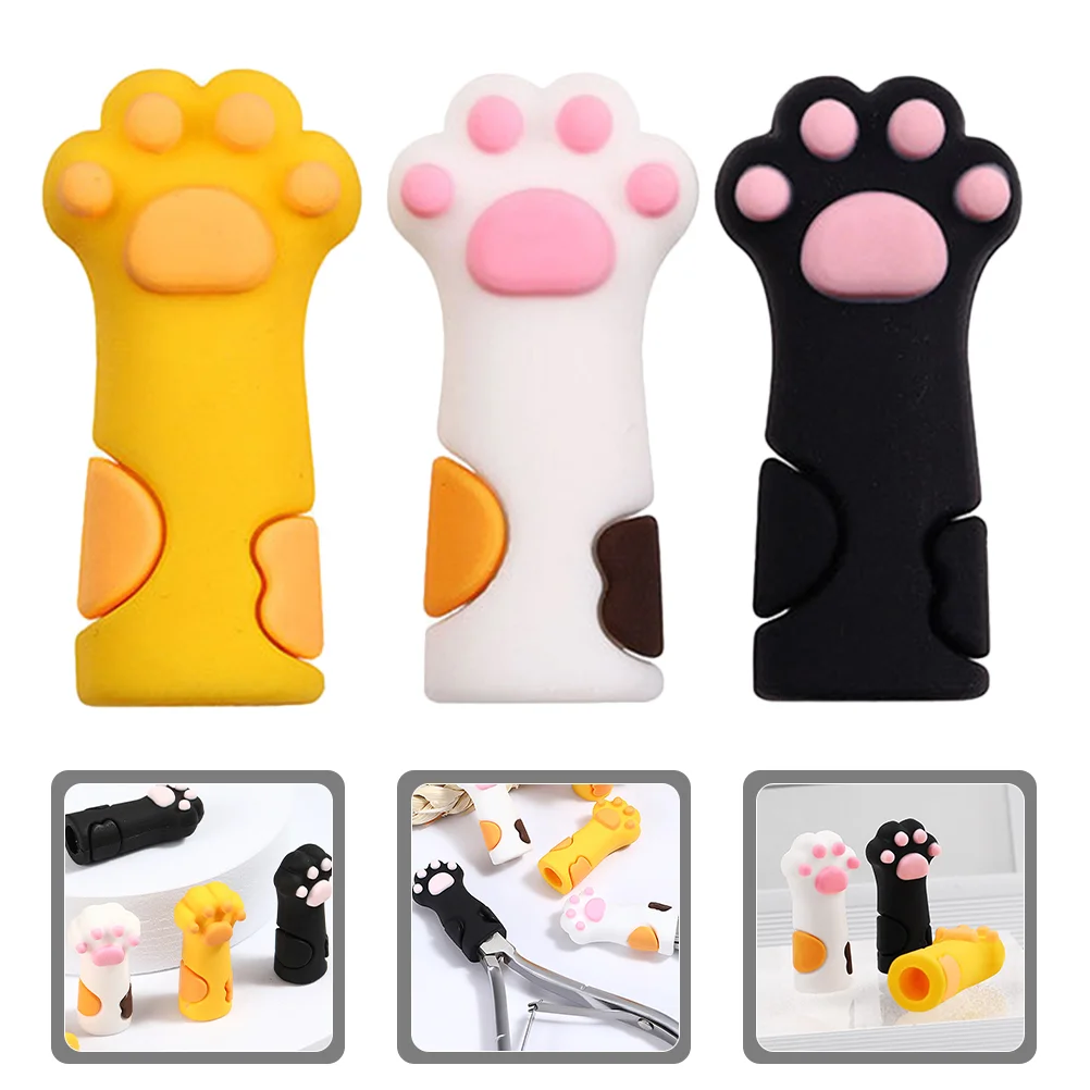 3 шт. ножницы для омертвевшей кожи защитный чехол милые чехлы кутикулы пинцет