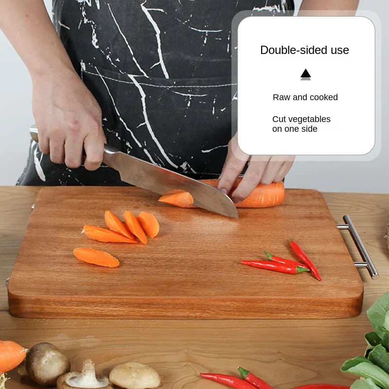 Разделочная доска из массива эбенового дерева двухсторонняя разделочная для