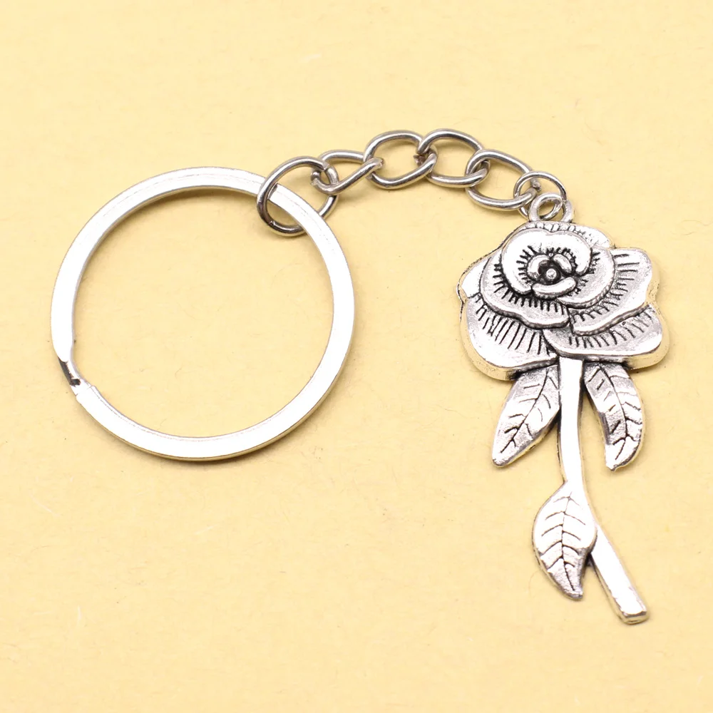 1 шт., кольцо с цветами для ключей, 20 х43 мм