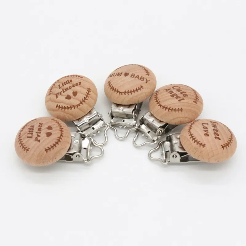 5 шт. детские деревянные зажимы для пустышки 29 мм |