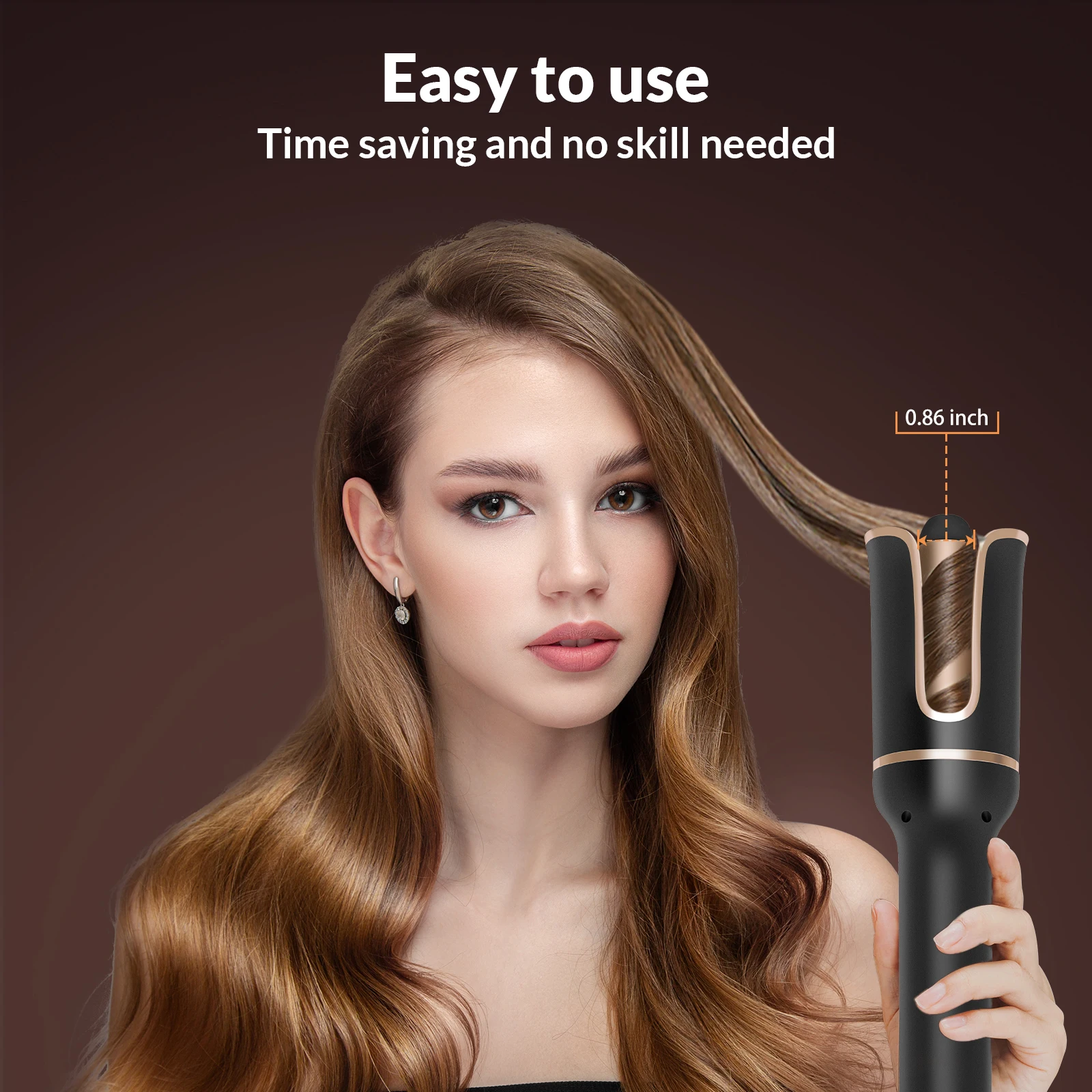 Автоматические щипцы для завивки волос электрические автоматические вьющихся